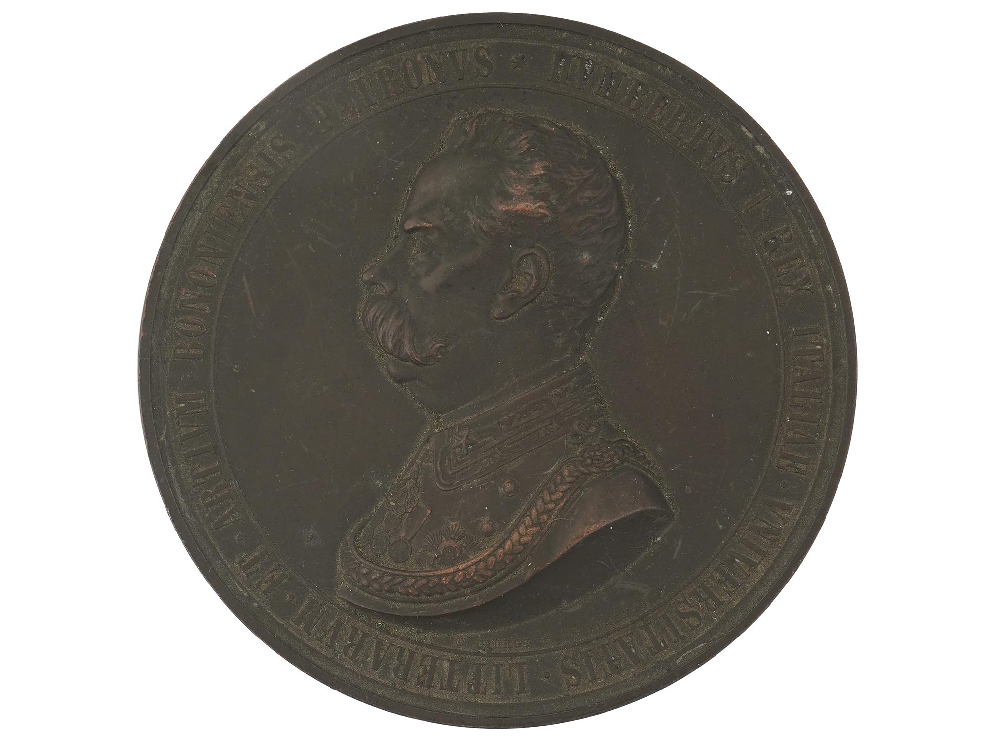 ITALY BOLOGNA COMMEMORATIVE BRONZE MEDAL, 1888 PIC-